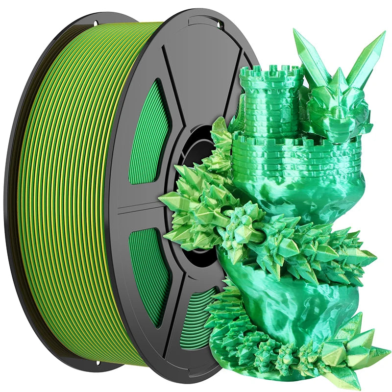 EZ 3D Printing Filament, 1KG Silk PLA Filament 1.75mm, Dimensional Accuracy +/- 0.03mm, Fits for Most 3D Printers and 3D Pens