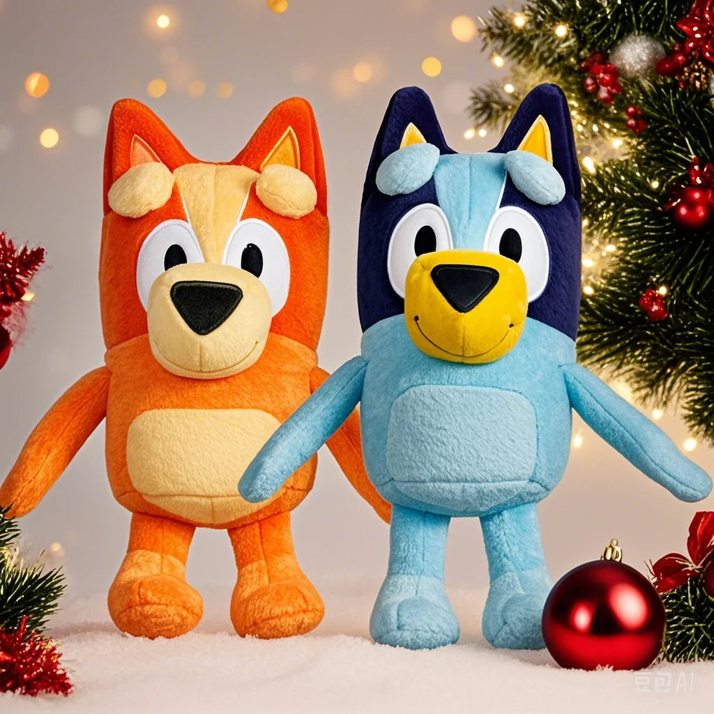 EZ 15cm/30cmHot Cartoon bluey Bluey Dolls Dog Bingo Family Plush Toy Cartoon Dog Soft Stuffed Animals Birthday Family Bingo Gifts
