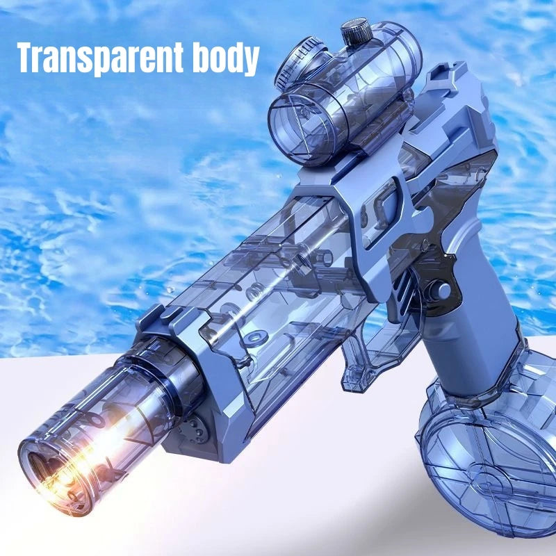 EZ Children High Pressure Electric Water Gun Toys Summer Outdoor Beach Pool Garden Fight Games Kids Automatic Bursts Watergun Gifts