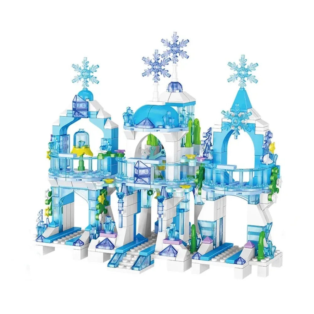 EZ Friends Princess Luxury Ice Castles Building Blocks Playground House Movies Bricks Classic Figures Set Toy for Girls DIY Gift