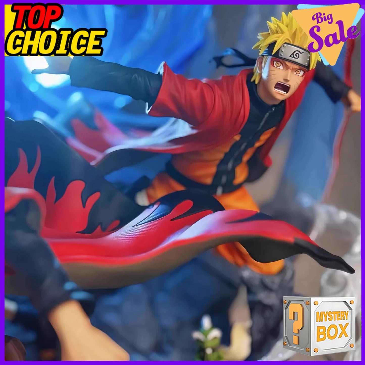EZ Naruto Anime Figure Blind Box 12 PCS Mystery Box Collection Random Character Uzumaki Naruto Sasuke Kakashi Action Figure Gift