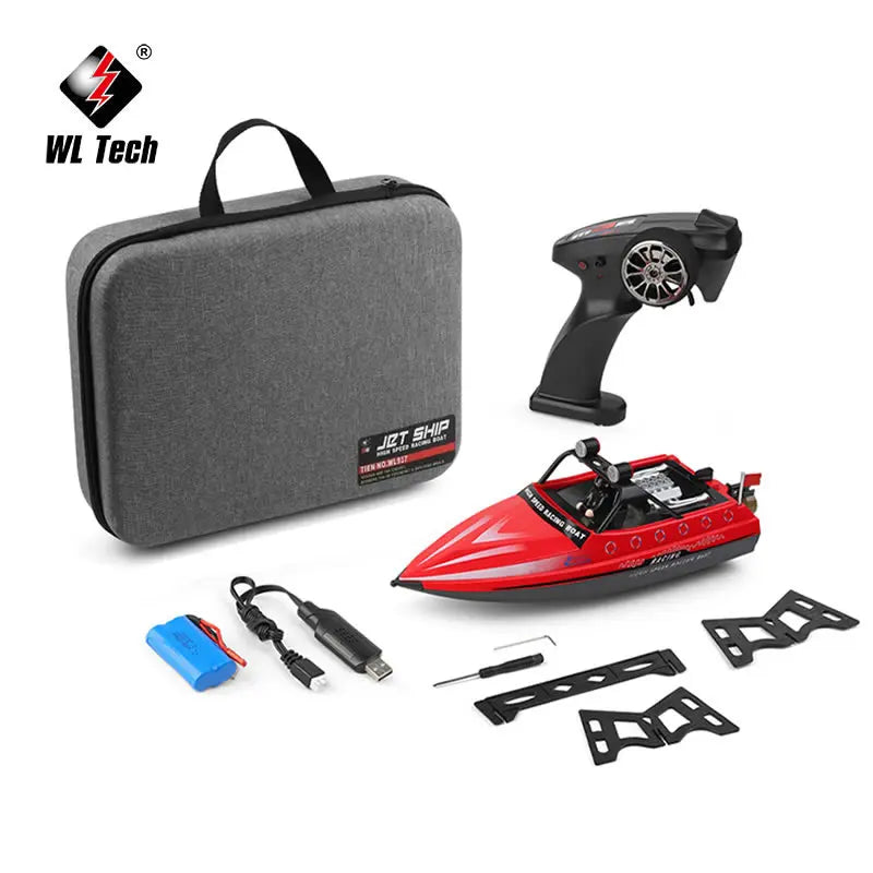 EZ WLtoys WL-917 RC Racing Boat 16KM/H 2.4GHz Remote Control Toys High Speed Ship Jet Speedboat BoatsToy Adults Boys Kids Gift