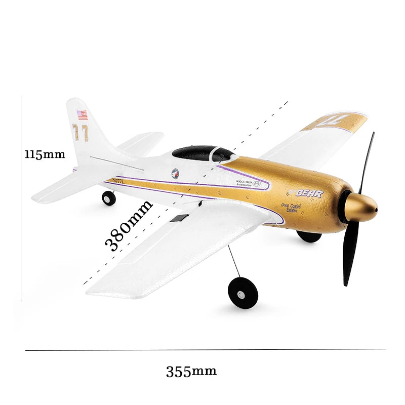 EZ WLtoys A220 A210 A260 2.4G 4Ch 6G/3D Stunt Plane Six Axis RC Fighter RC Airplane Electric Glider Unmanned  Aircraft Outdoor Toy