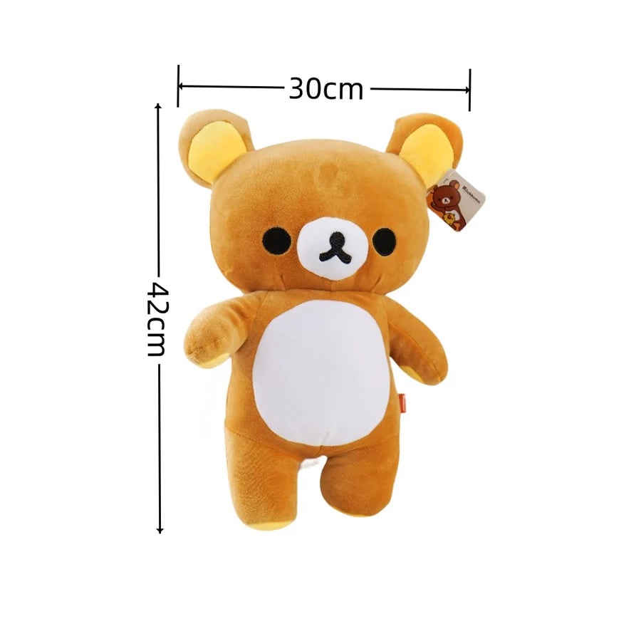 EZ Anime Rilakkuma Cartoon Plush Doll Soft bear Toys Kawaii Room Decor Teddy Bear Plushies Cute Couple Bear Xmas Gifts For Girls