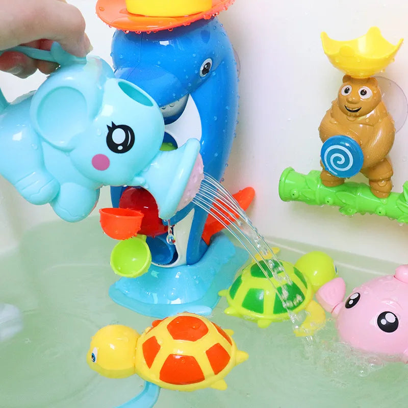 EZ Baby Bath Toy, Bathing Cute  Elephant Shower Swimming Water Spraying Clouds Shower Bath Toy For Kids Water Playing Toy