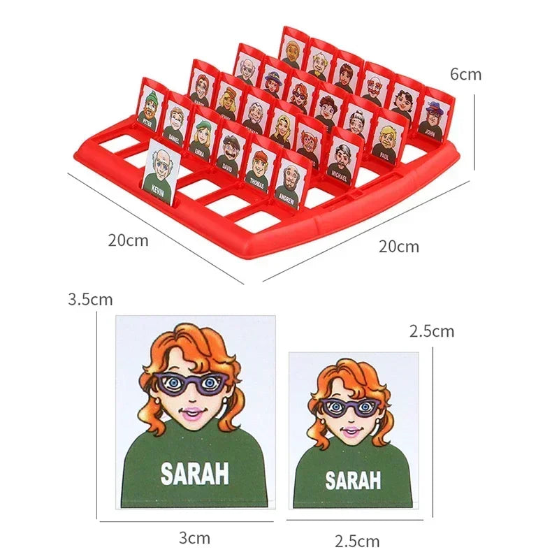 EZ Guess who I am board game parent-child interaction toy logical reasoning children's puzzle guess me you my character chessboard