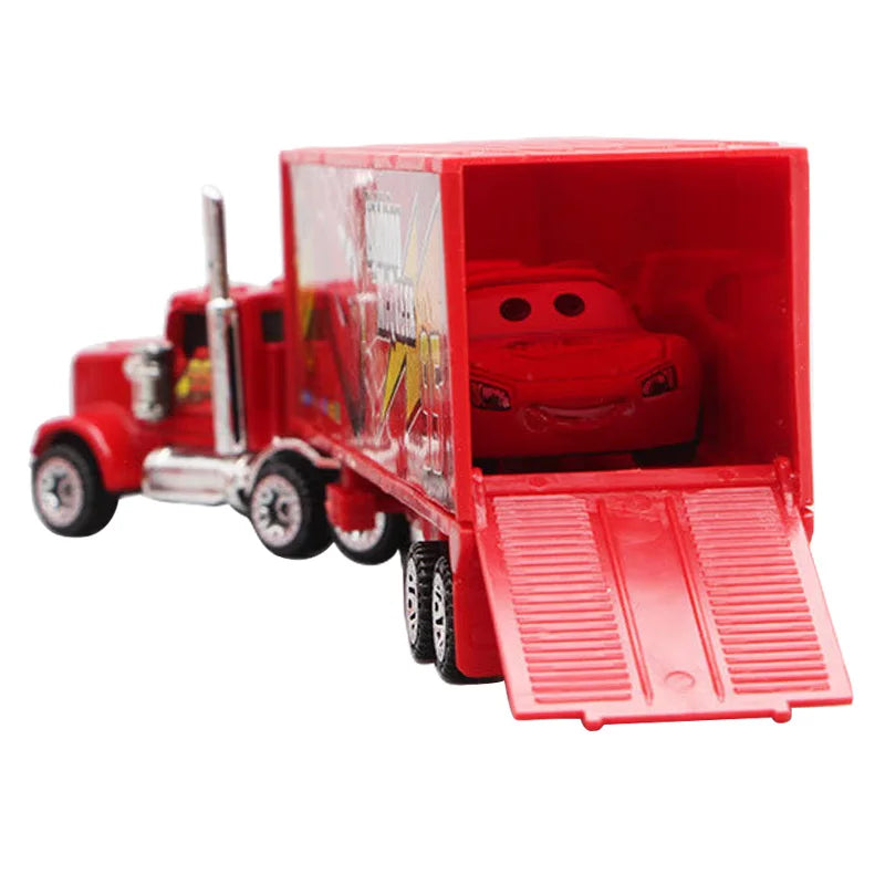 EZ 6-7pcs Disney Pixar Car 3 2 1 Lightning Mcqueen Truck Mack Jackson Storm Diecast Metal racing Car dinoco racer toy Set Boy Gift