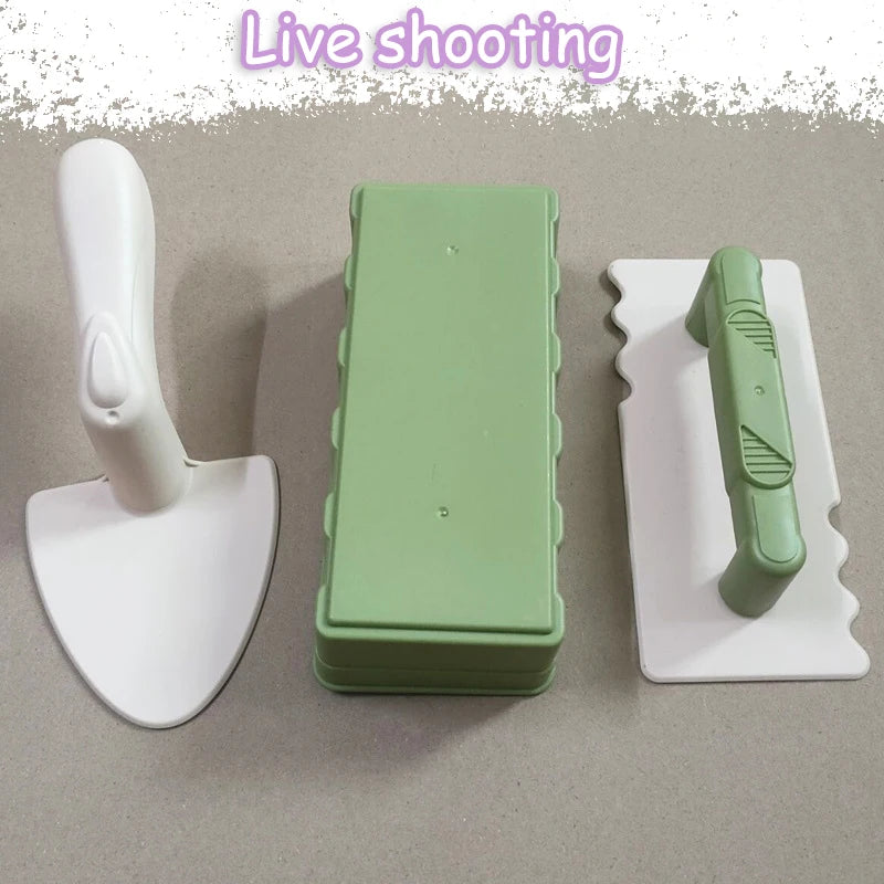 EZ Children Beach Toys Shovel Sandbox Castle Building Sand Brick Walls Molds Tools Summer Outdoor Games Kids Play Water Sands Toys