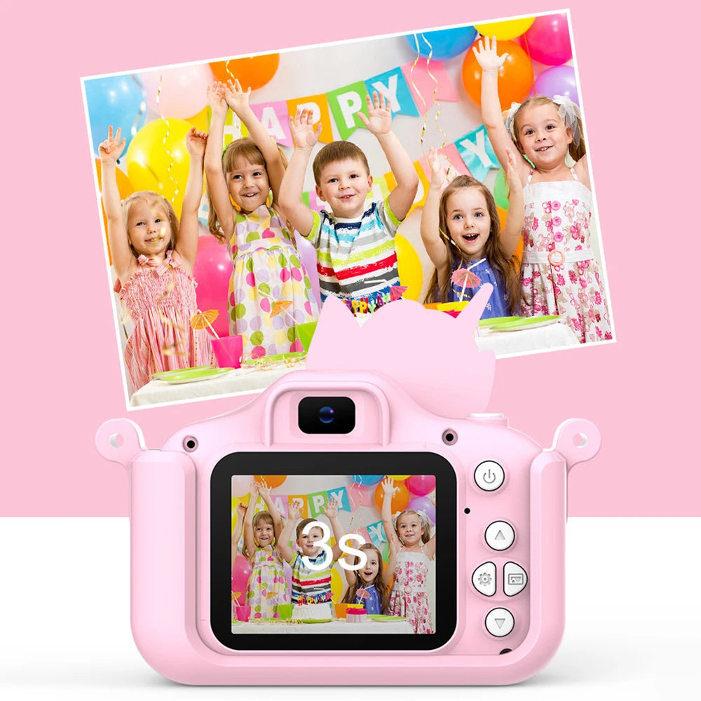 EZ Kid Camera Digital Camera Toys For Girls Boys 1080P HD Screen Video Recording Music Playback Gaming 2 inch Children Camera Gift