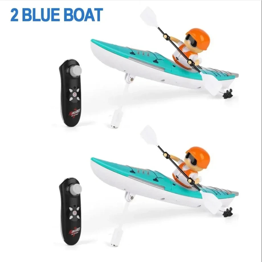 EZ HC-810 RC Boat RTR 2.4G 15km/h Brushed Motor Paddle Remote Control Rowing LED Lights 360 Driving Dual Modes Waterproof Ship