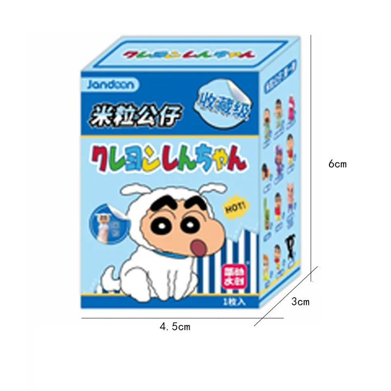 EZ Crayon Shin-Chan Anime Figures Creative Peripheral Dinosaur Diary Baby Rice Grains Doll Model Blind Boxs Toys Children's Gifts