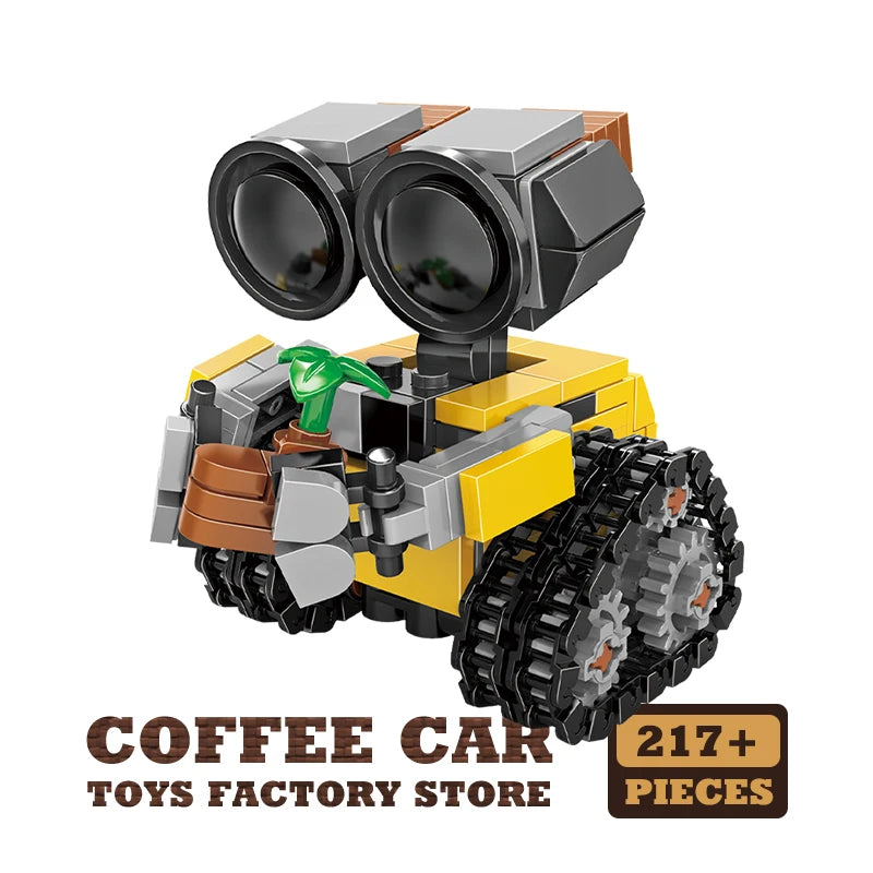 EZ Space Mini Robot MOC Building Bricks Toys 217Pcs Tracked Bot Model Classic Movie Sci-Fi Blocks Dolls Kids Adult Christmas Gifts