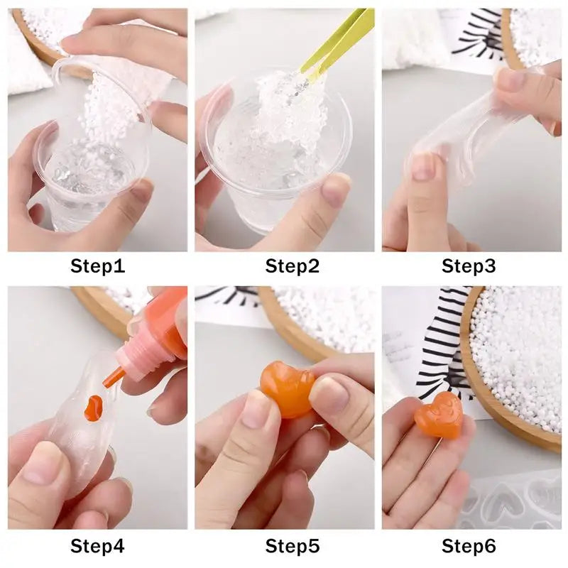 EZ 20-500g Resin Clay Free Moldable Clay Thermoplastic Plastic Friendly Aka Polycaprolactone Polymorph Pellet DIY Ceramics Tool