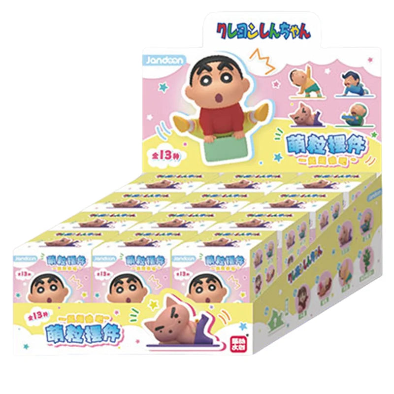EZ Crayon Shin-Chan Anime Figures Creative Peripheral Dinosaur Diary Baby Rice Grains Doll Model Blind Boxs Toys Children's Gifts