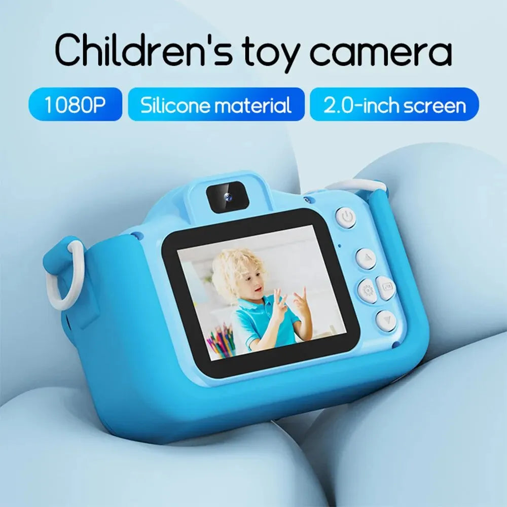EZ Digital Kids Cameras Toys Mini Children Camera 1080P HD 8x Zoom Dual Camera Boys Girls Birthday Gifts Outdoor Photography Toy