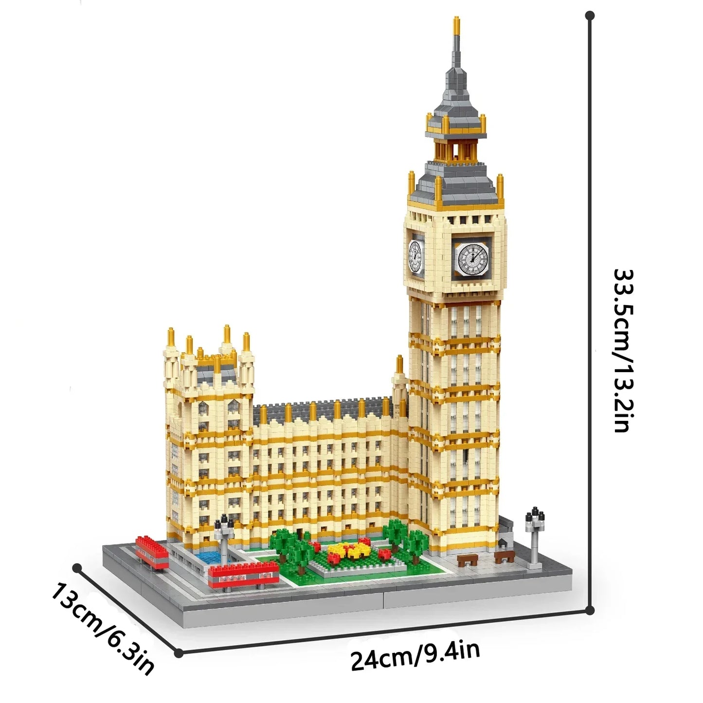 EZ Knew Built Exquisite Paris Eiffel Tower Micro Mini Building Blocks Toys Set: LED Illuminated, Perfect Gift Illuminate Your World