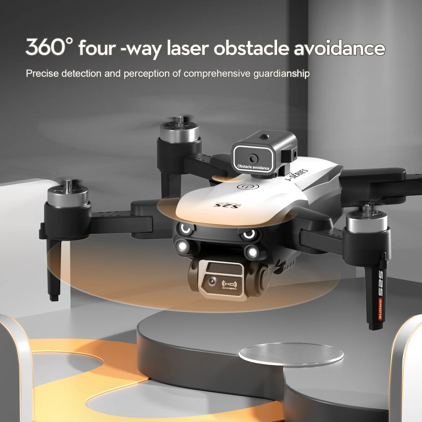 EZ New S2S Drone 8K Professional HD Dual Camera Brushless Obstacle Avoidance Aerial Photography Foldable Quadcopter Toys Gifts