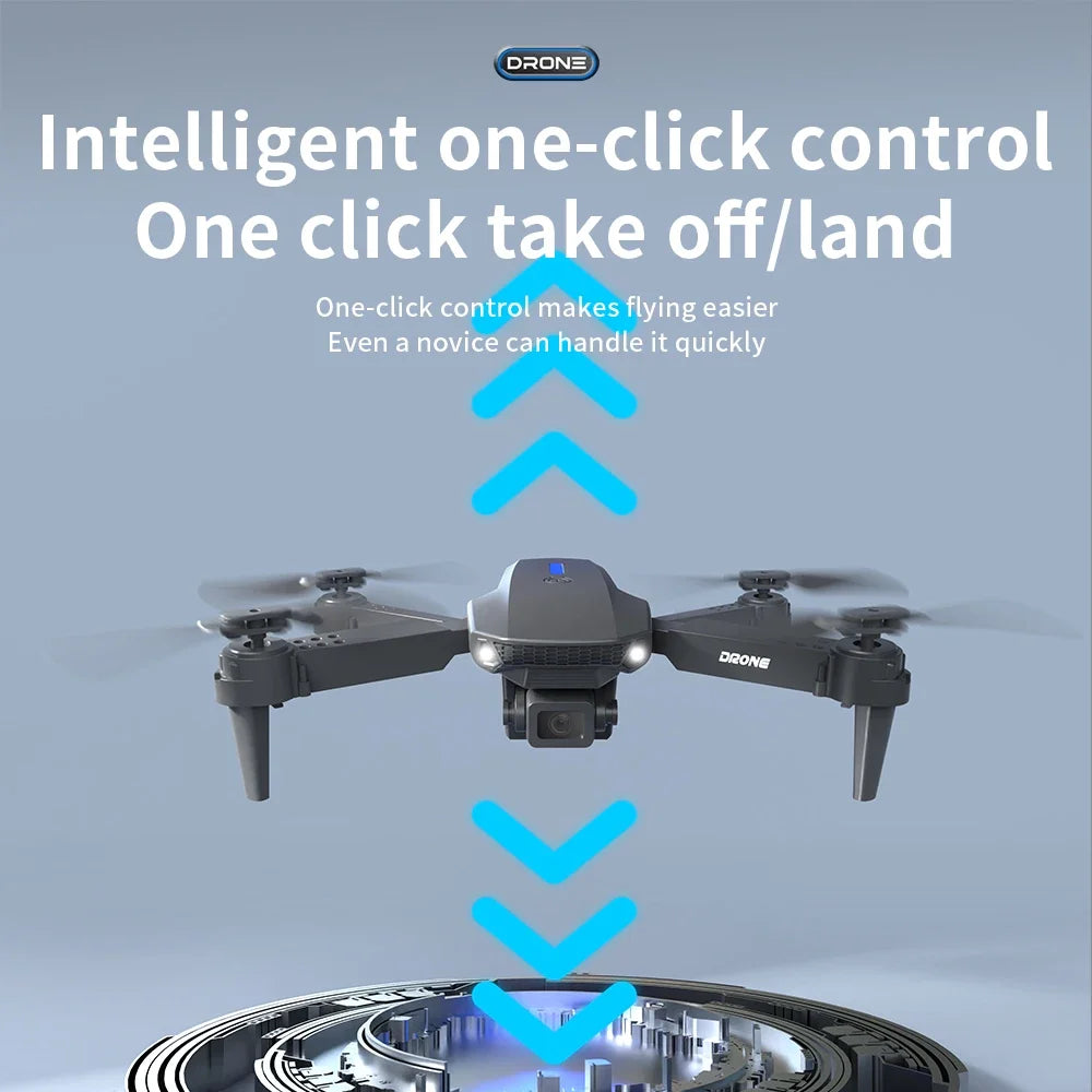 EZ E88 Professional Wide Angle RC Drone with HD 4K Camera, Foldable Helicopter Aircraft