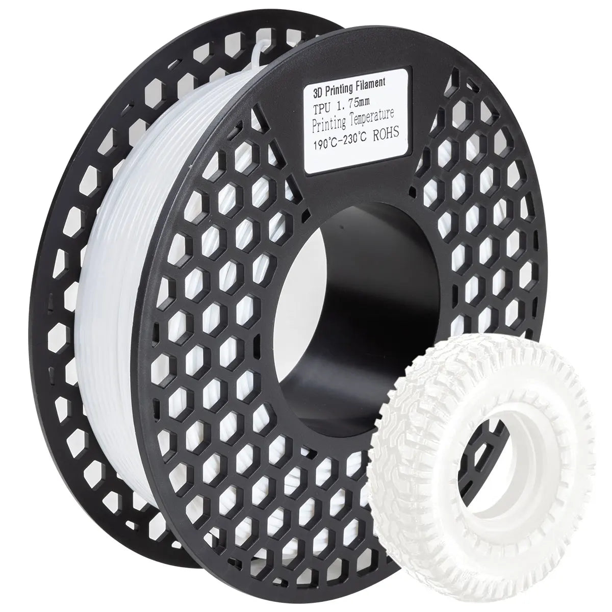 EZ 200g TPU Filament Flexible material for 3D Printers Flexible Filament Non-Toxic Good Aging Resistance Odorless Soft Prints Toys