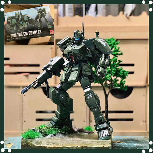 EZ XFS HG 1/144 RGM-79S GM Spartan  Assembly Model Kit Collection Action Figures Robot Fiugrine Plastic Model Hobby Doll Toy Gifts