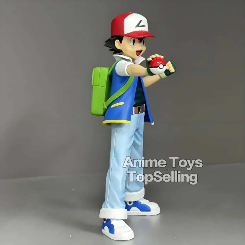 EZ 13cm/5.1in Anime Pokemen Figure Ash Ketchum Action Figures Pvc Collection Model Toys for Children Gifts