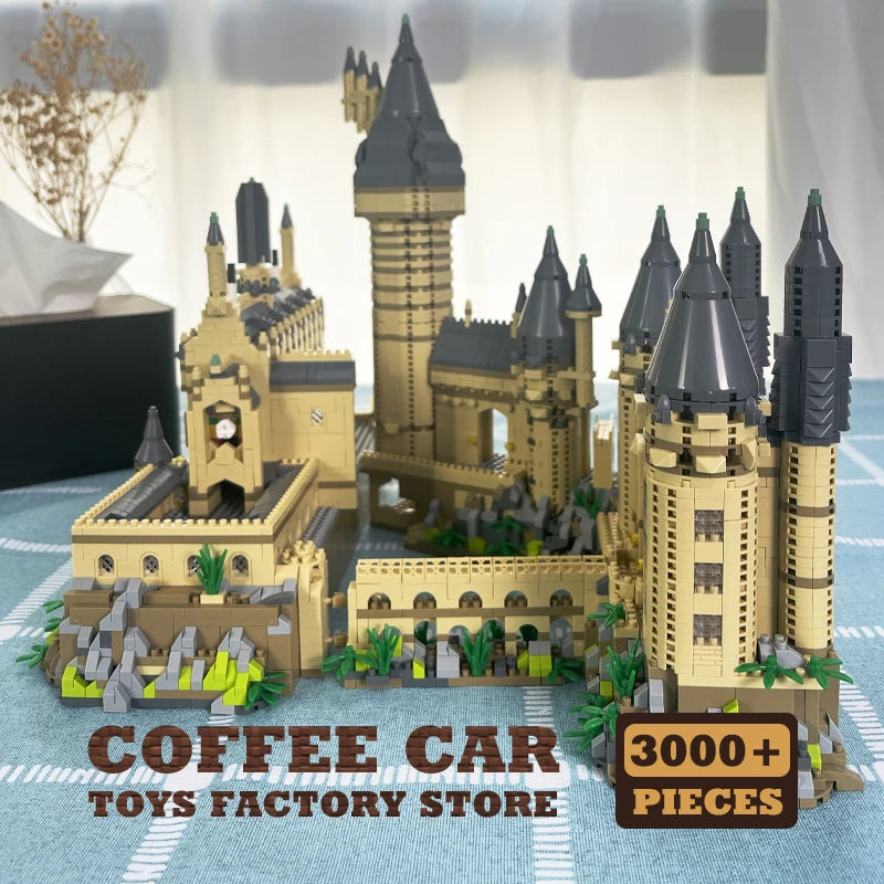 EZ Creative Magic School Model Diamond Bricks Sets Medieval Castle MOC Building Blocks DIY Plastic Toys Adult Kids Christmas Gifts