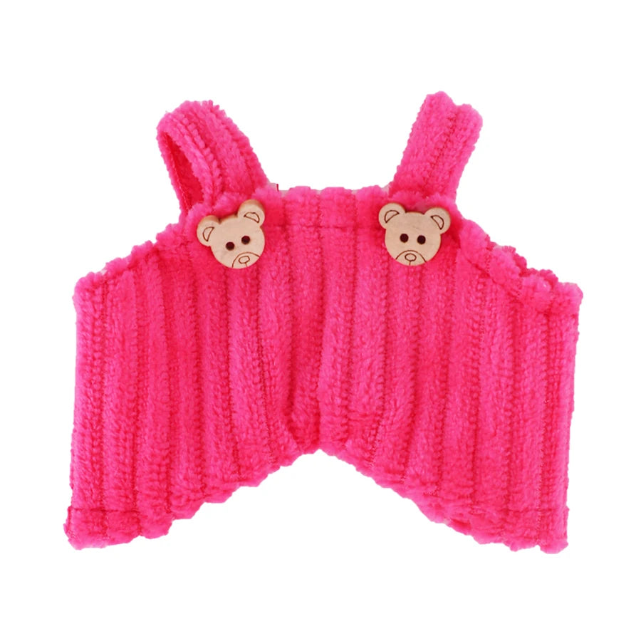 EZ Doll Pants+Doll Shoes For labubu 17cm Plush Doll Clothes Accessories Girl's Toys Birthday Present