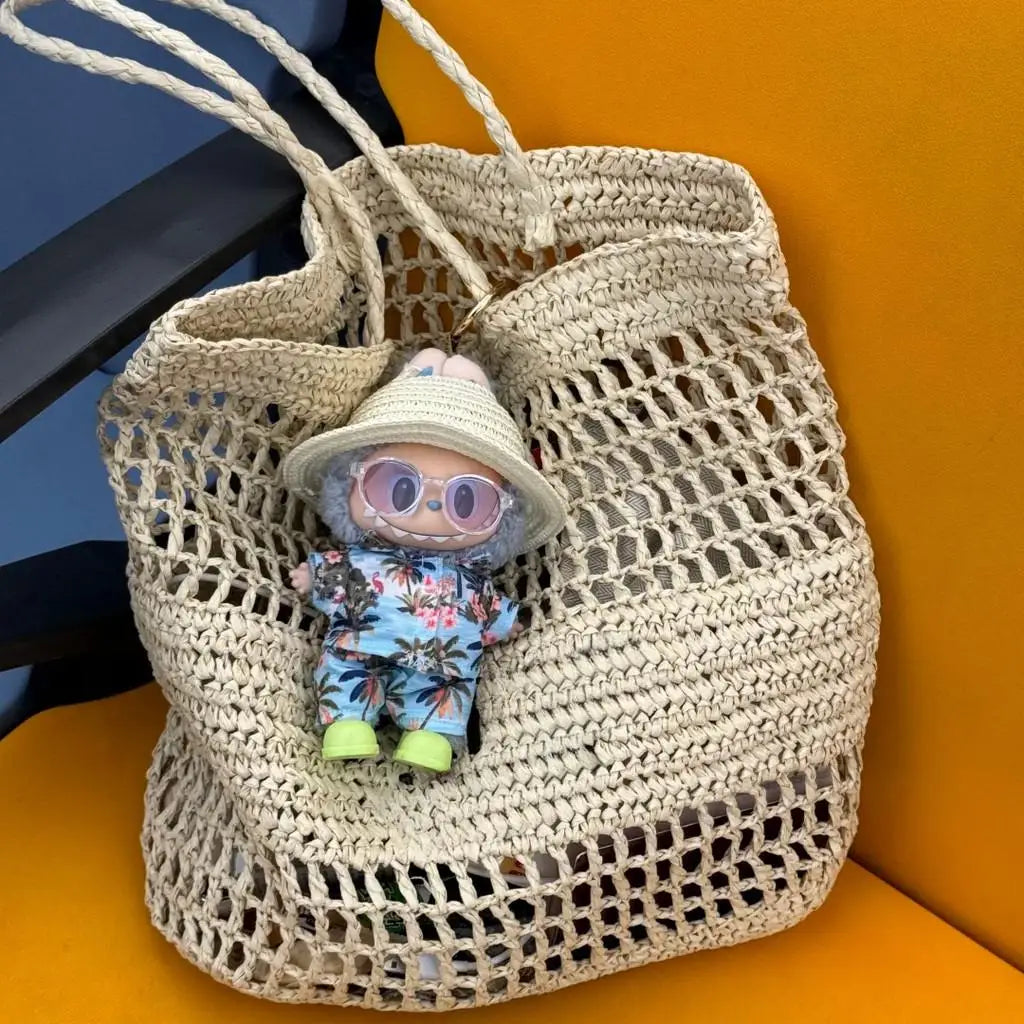 EZ Hawaii Summer Beach Style Clothes For labubu 3.0 v1/v2/v3 clothes outfits For Ropa labubu Doll Clothes Accessories