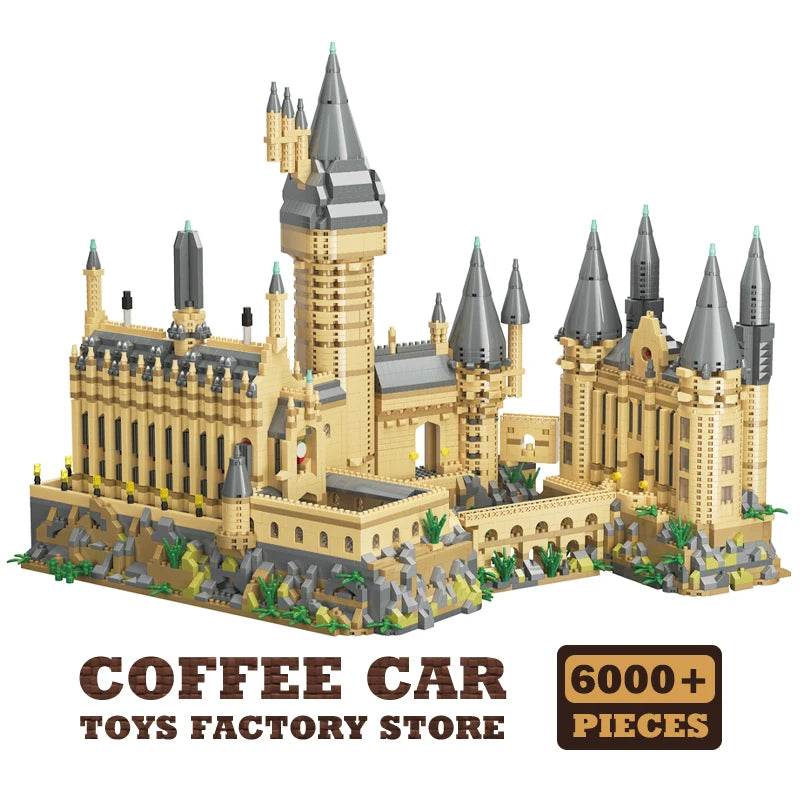 EZ Creative Magic School Model Diamond Bricks Sets Medieval Castle MOC Building Blocks DIY Plastic Toys Adult Kids Christmas Gifts