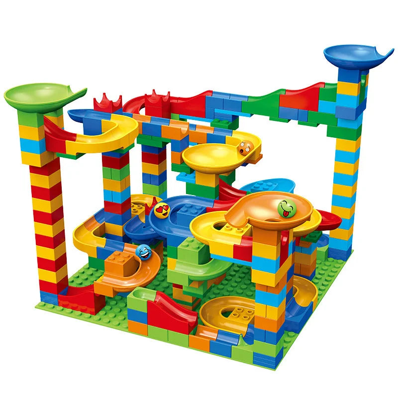 EZ Children's slide small block block assembly particles DIY