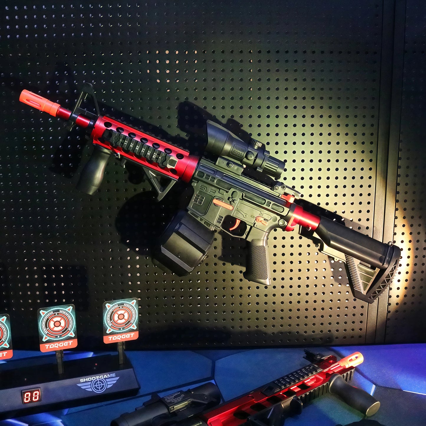 EZ M416 Electric Gel Ball Blaster Toy Gun， Manual/Automatic Mode  , Rechargeable - Suitable for Summer Outdoor Shooting Games