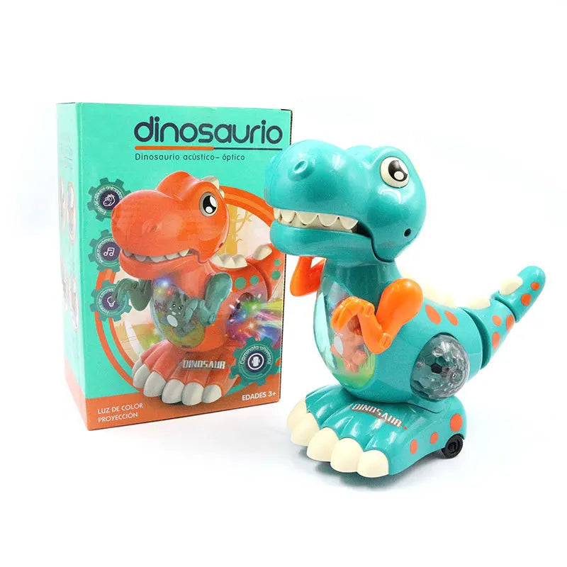 EZ Dinosaur Toys Baby Toys Light Up Musical CrawlingTummy Time Montessori Sensory Interactive Electric Toys For Kids Birthday Gifts