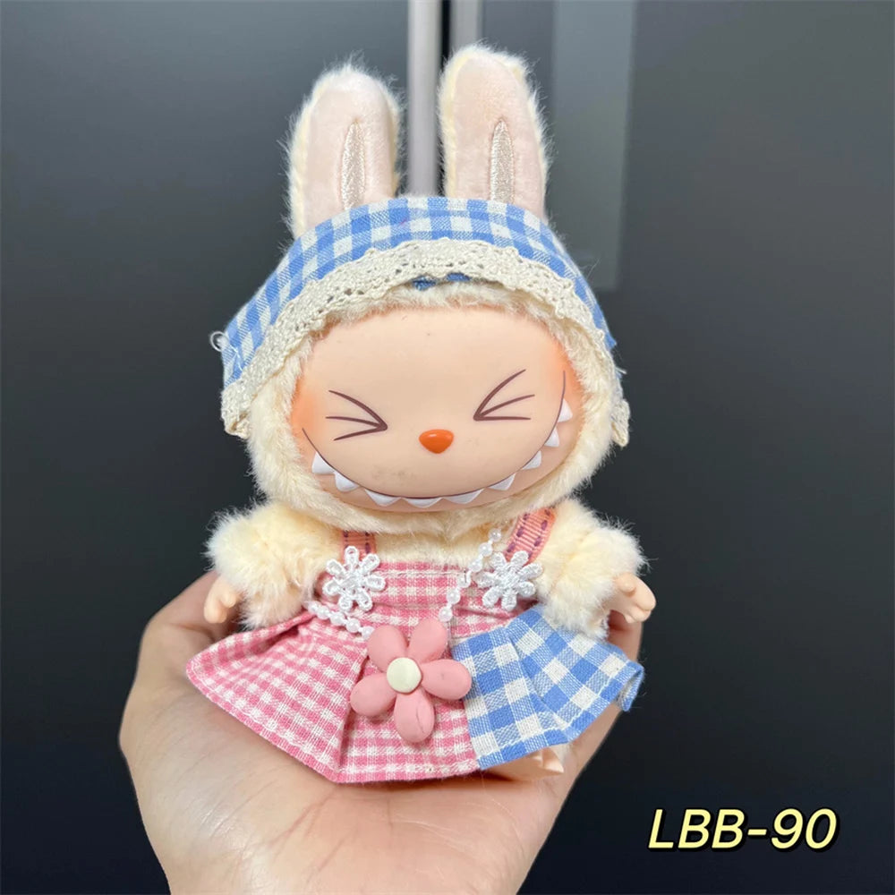 EZ Mini Doll Clothing Labubu Bow Princess Dress Set Casual Sports Set Clothing Accessories Set Gifts