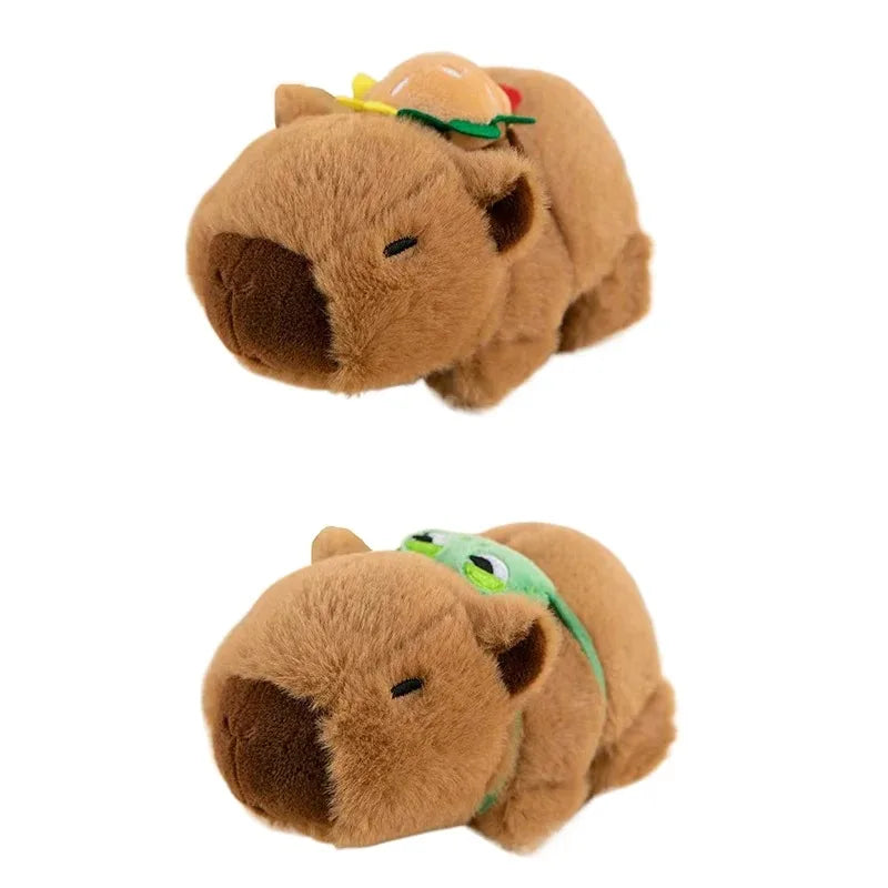 EZ Lovely Capybara Animal Slap Snap Wrap Wristband Bracelet Plush Stuffed Animal Kawaii Capybara Hand Ring Wristband Kid Funny Toys