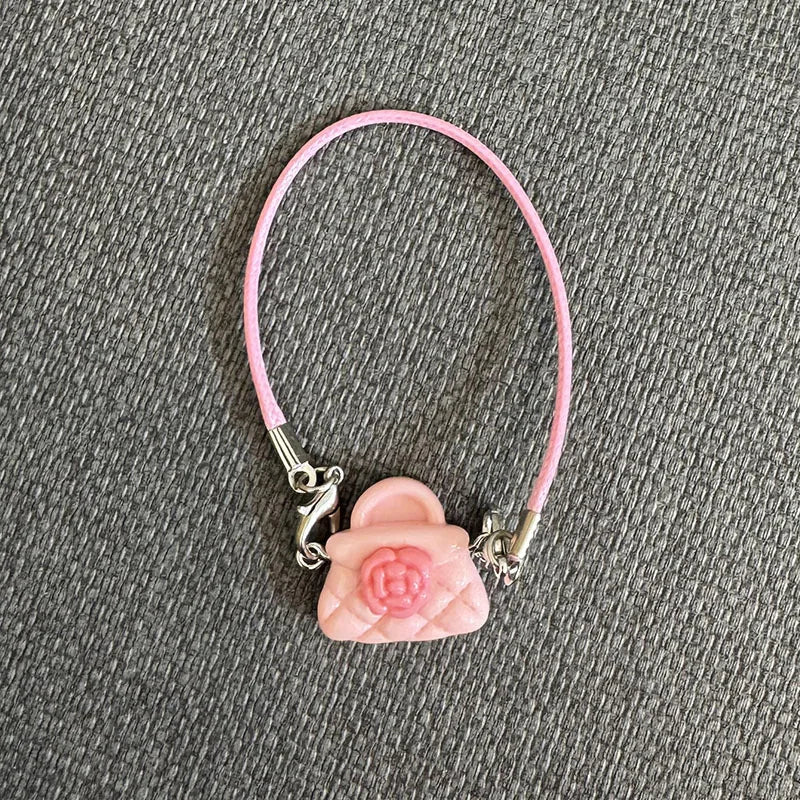 EZ Labubu Mini Doll bag Dress Up Plush Toy for 17cm Labubu Accessories Dollhouse Hanging Neck Accessories Key Chain schoolbag Penda