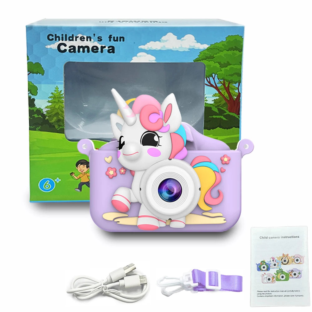 EZ Kid Camera Digital Camera Toys For Girls Boys 1080P HD Screen Video Recording Music Playback Gaming 2 inch Children Camera Gift