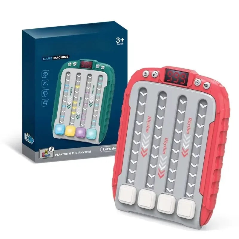 EZ Electronic Music Puzzle Game Machine Montessori Pockets Travel Toy Light Up Educationa Sensory Fast Push Table Game