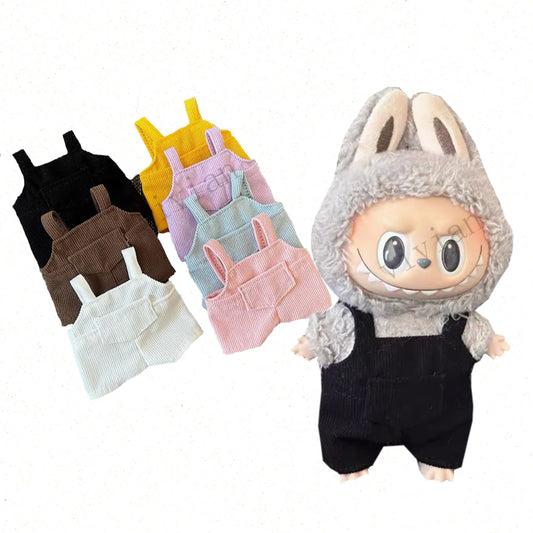 EZ Mini Doll'S Clothes Outfit Accessories For Korea Kpop Exo 15-17cm Labubu Idol V1 V2 Pocket overalls Clothing Gift