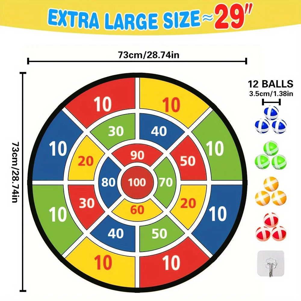 EZ Montessori Throw Sport Slingshot Target Sticky Ball Dartboard Basketball Board Games Educational Children's Outdoor Game Toy