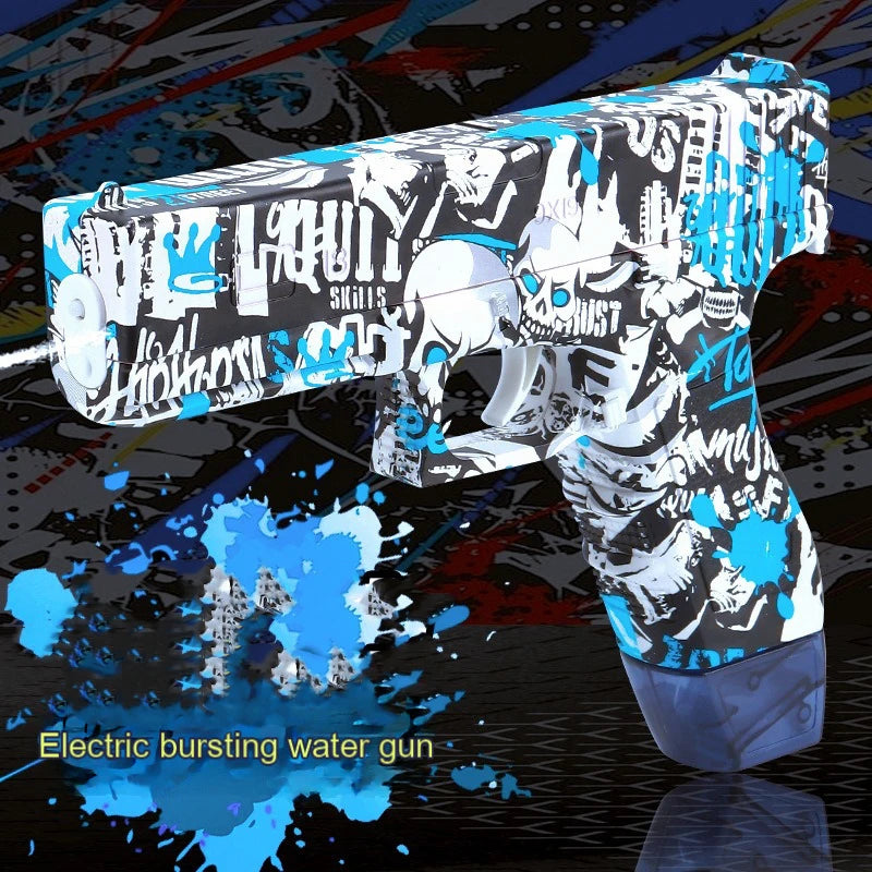 EZ New Summer Water guns Electric Pistol Shooting Toy Full Automatic Outdoor Beach Gun Summer Water Toy For Kids Boys Girls Adults