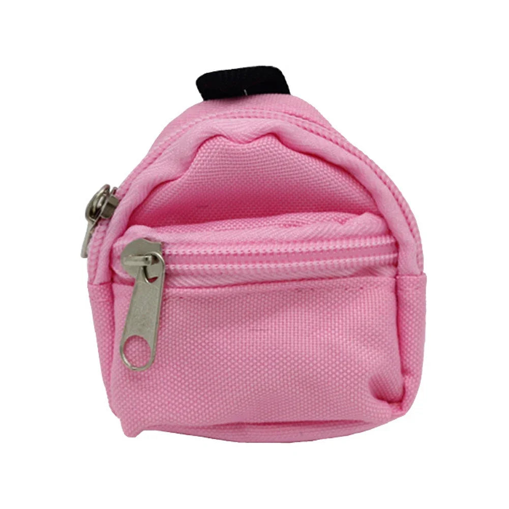 EZ Labubu Doll Canvas Backpack Simulation Pet Bag for 15/17cm Dolls Cute Doll Accessories