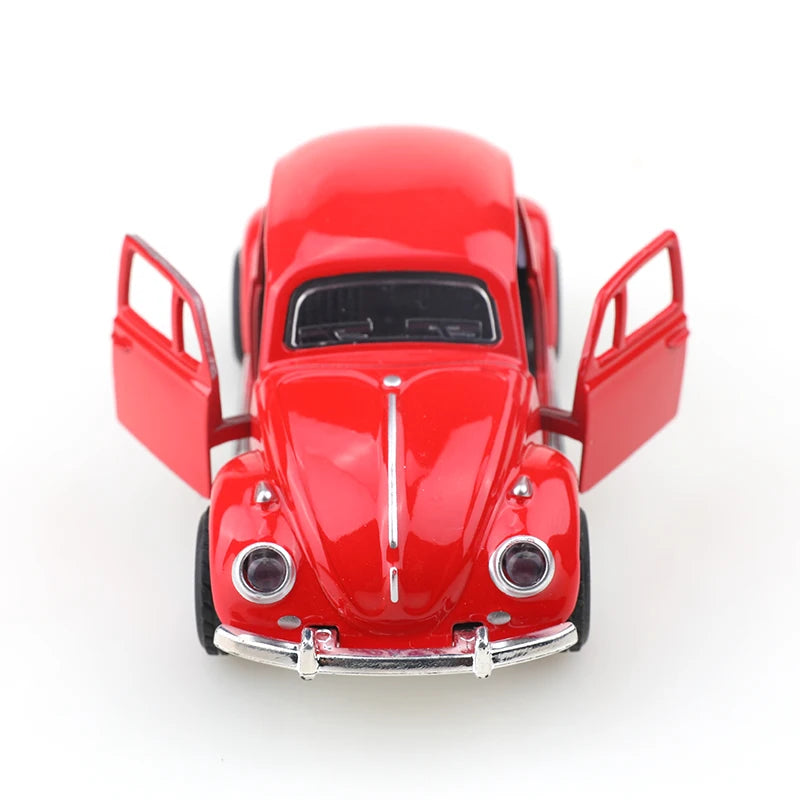 EZ (bagged)1:38 Classical Cute Beettle, Alloy Model Car, Simulated vehicle, children's alloy car, boy's toy model, car ornaments
