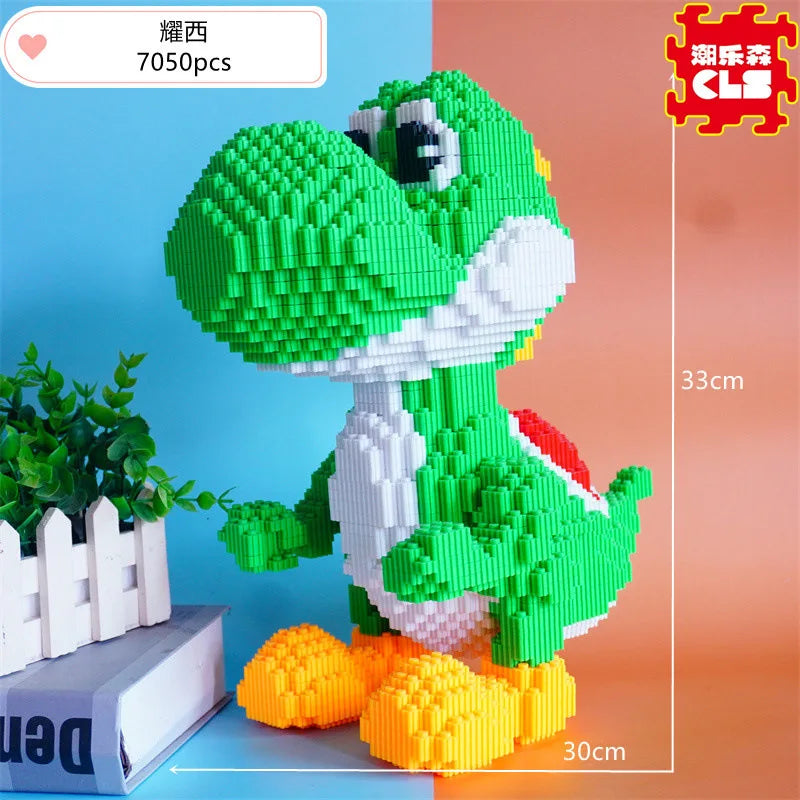 EZ New Disney Building Blocks Dinosaur Boys Small Particle Puzzle Toys For Children, High Difficulty Ornament Gifts