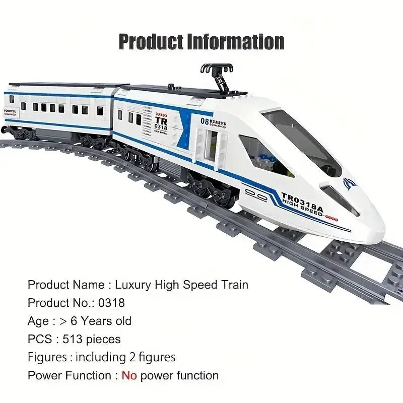 EZ Technical Train Maintenance Advanced Model City Rail Tracks Building Blocks Toys For Kids Boys MOC EXPERT