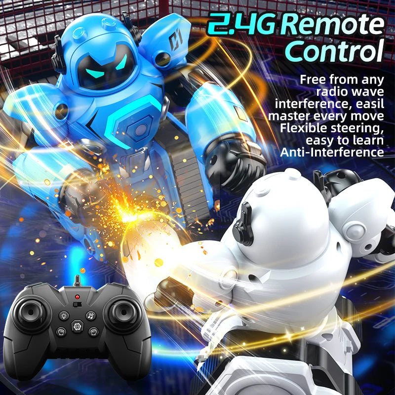 EZ JJRC R30 RC Robot 2Pcs for Battle Football Remote Control Robot Parent-child Interactive RC Battle Robot Toy Gift for Kids