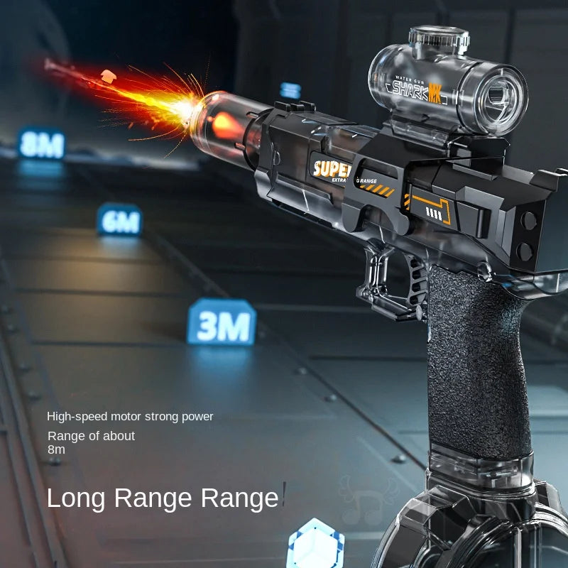 EZ Electric Water Gun With light Sprays Flame Effect Continuously High-pressure Powerful Outdoor Water Gun Toys pistolet na wode