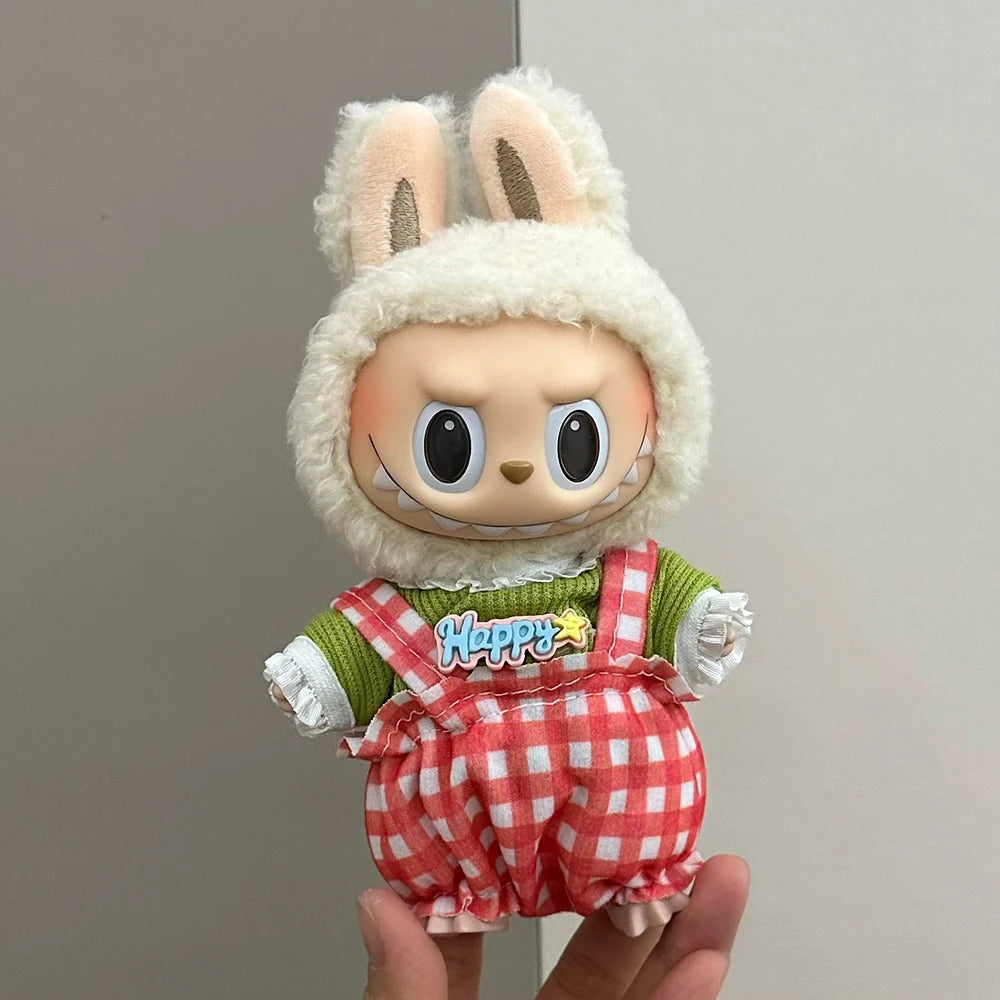 EZ Cute Mini Plush Doll Clothing Accessories For Labubu Red Set Clothing Gifts Clothing Accessories Children Gifts