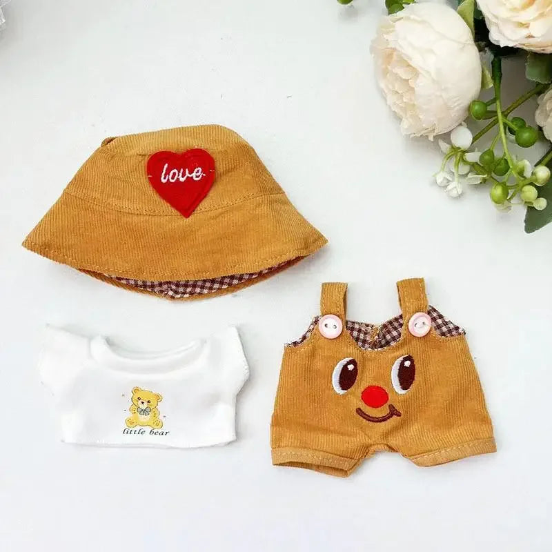 EZ For 17cm Labubu out fit clothes Time to chill doll clothes for labubu II Doll cute clothes