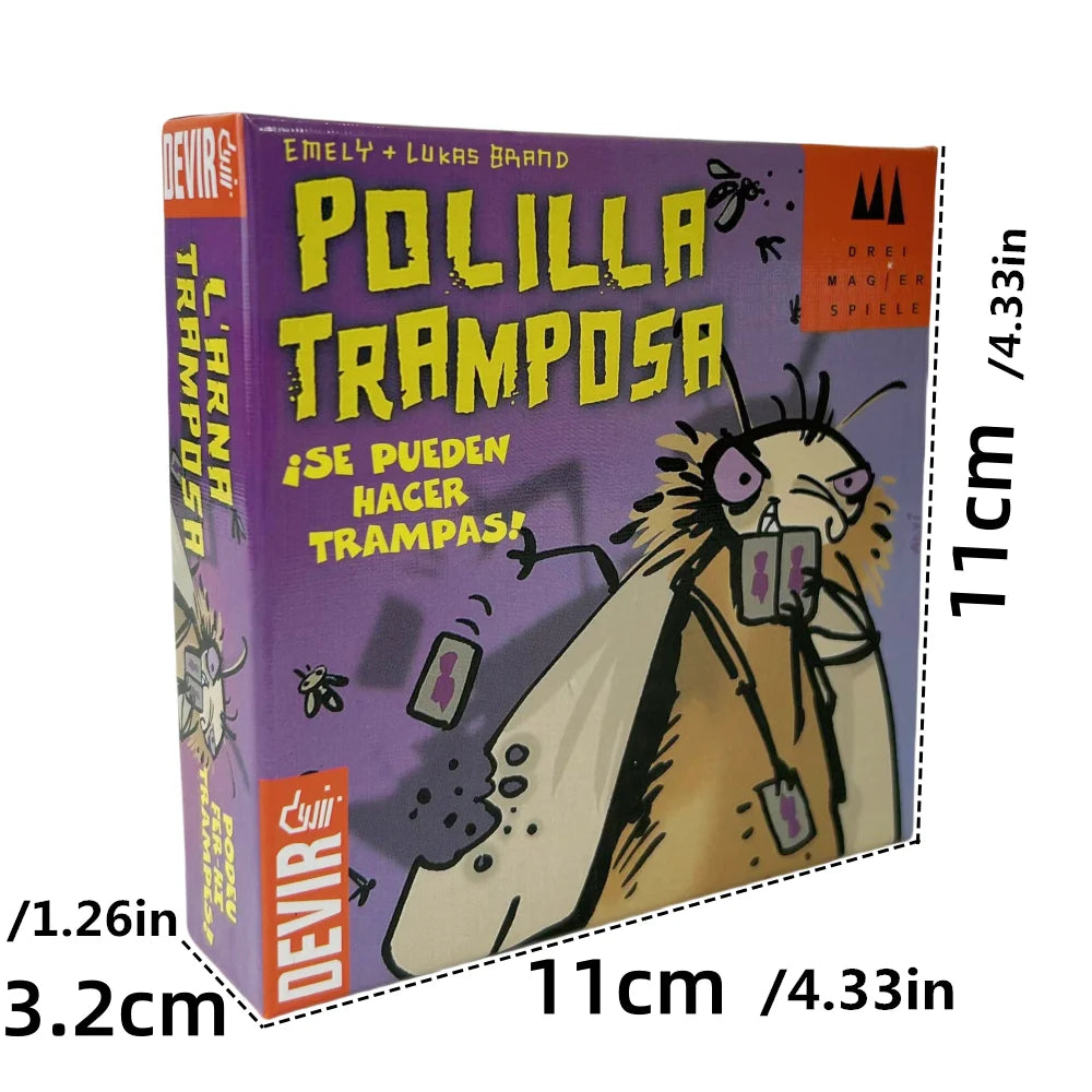 EZ Mogel Motte Polilla Cards Board Game Devir-game moth cheate /Royal Xiaoqiang Cheating Moth Cards