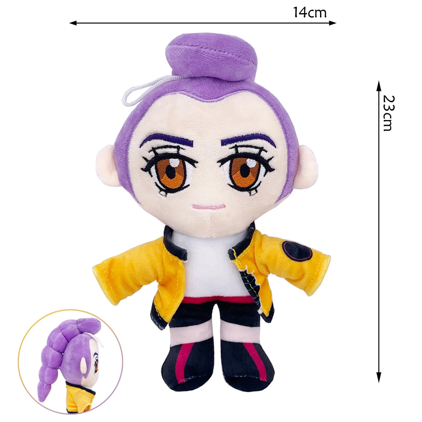 EZ Anime Kpop Demons Hunters Plush Rumi Mira Zoey Figure Monster Hunt Girl Group Plush Doll Toy Fans Gift Party Desk Decoration